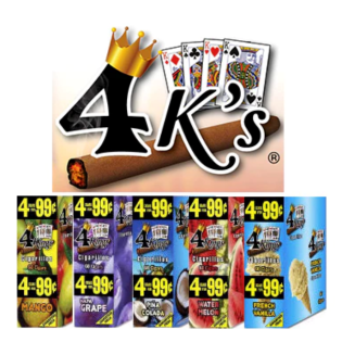 4 KINGS CIGARS SIZE WRAPS 4 FOR 99¢
